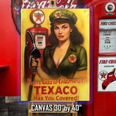 From Gas to Glamour - Texaco Pinup art by Chris Tutty